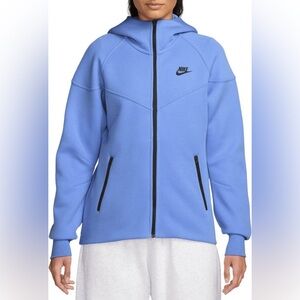 Nike women Sportswear Tech Fleece Windrunner Hoodie - Royal